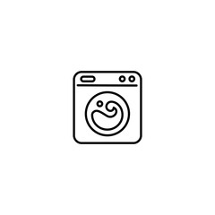 washing machine simple icon