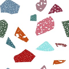 Obraz premium Terrazzo seamless pattern. Abstract background. Natural stone texture