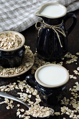 Oat milk Keto diet. Keto milk. Keto drinks. Low-carb milk. Vegan drink.