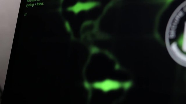 Moving Computer Codes on a monitor 