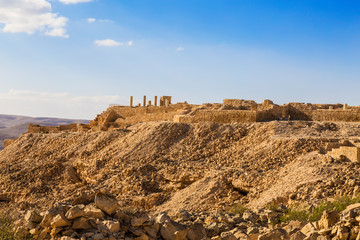 Fototapeta premium View of the ancient city of Avdat on mount Negev, Israel, middle East