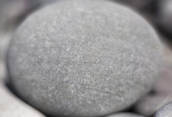 One big macro stone close-up
