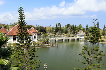 Fototapeta na wymiar Taman Ujung Water Palace - Bali Indonesia Asia