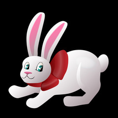 Bunny isolated vector