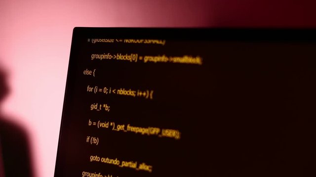 Moving Computer Codes on a monitor 