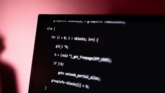 Moving Computer Codes on a monitor 