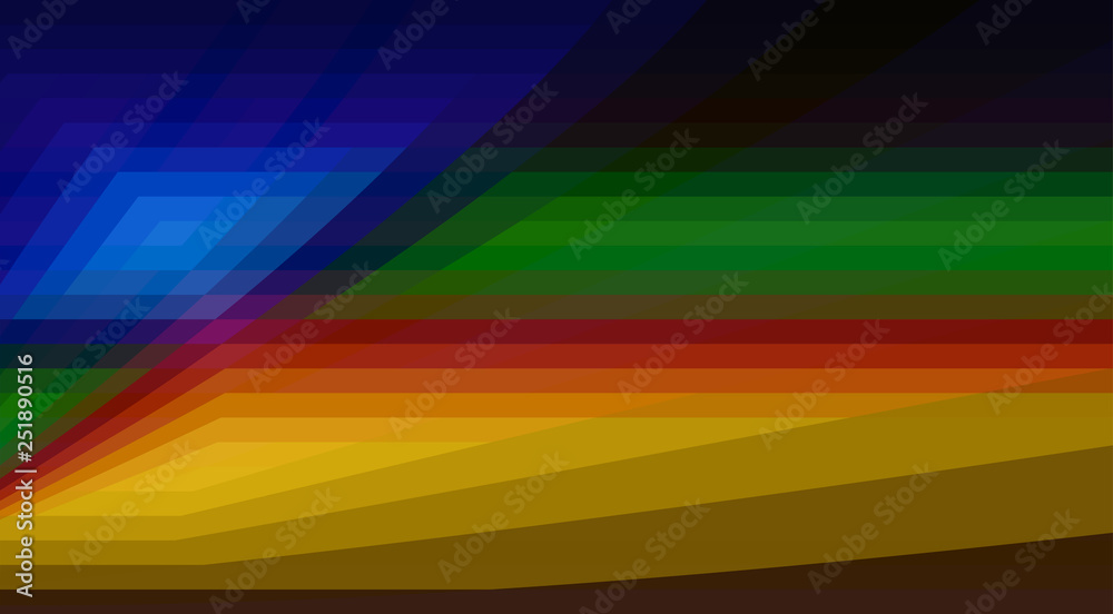 Poster Abstract dark colors geometric pattern with geometrical shapes. Vector graphic background