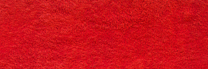 Red synthetic fur texture for the background © PopsaArts