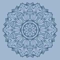 Ornamental Arabic Pattern With Mandala. Vintage Vector For Print Or Web Design. Invitation, Wedding Card, National Design. Pastel color
