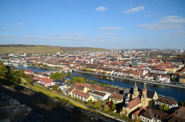 Fototapeta na wymiar View over Würzburg