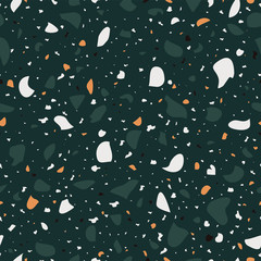 Terrazzo seamless pattern vector design