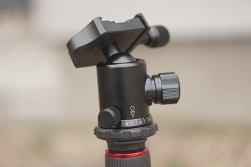 Fototapeta premium carbon tripod with ball head close up