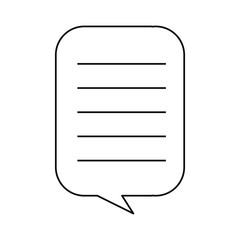 speech bubble message