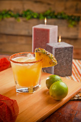 Pineapple margarita on the rocks