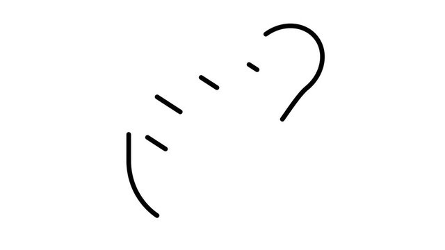 line icon animation meat