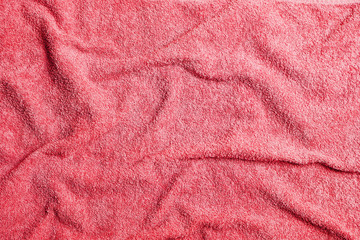 Soft bath towel as background, closeup