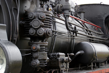 Fototapeta premium Steam locomotive engine