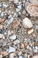 Sea stones background texture.