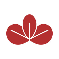 flat color retro cartoon autumn leaf