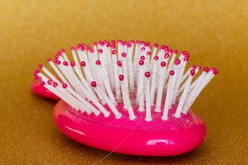 hair on the hairbrush