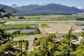 Fototapeta na wymiar A View of Juneau Plateau, Alaska