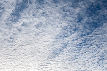Blue sky cloud in winter for background texture