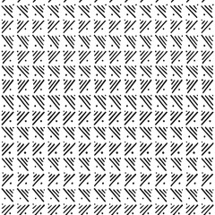 Black and white ethnic pattern. Painted stripes and dots on white background. Vector abstract tribal background. 