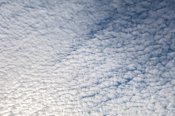 Blue sky cloud in winter for background texture