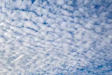 Blue sky cloud in winter for background texture