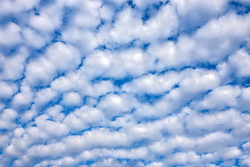 Blue sky cloud in winter for background texture