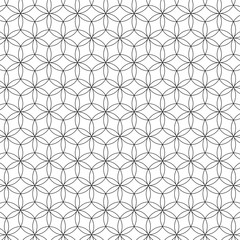 Fototapeta premium Flower of Life Lite - Seamless Vector Sacred Geometry Patterns For Layer Masks Black