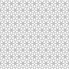 Flower of Lifestars - Seamless Vector Sacred Geometry Patterns For Layer Masks Black