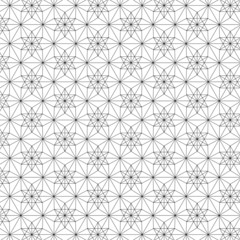 Diamond of Life - Seamless Vector Sacred Geometry Patterns For Layer Masks Black