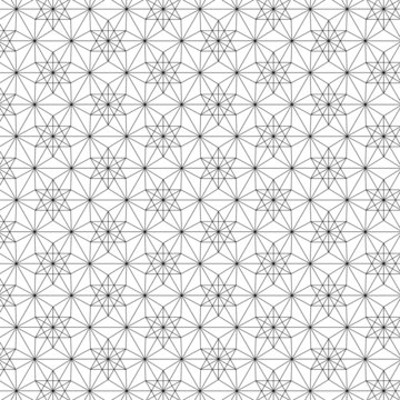 Diamond of Life - Seamless Vector Sacred Geometry Patterns For Layer Masks Black