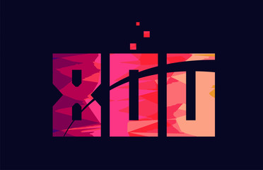 pink blue background color number 800 for logo icon design