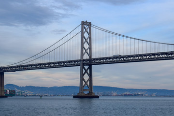 Fototapeta na wymiar Bay Bridge in San Francisco - Tower