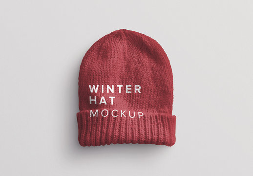 Winter Hat Mockup