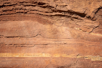 red sandstone background with layers