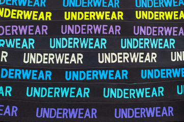 Obraz premium background from colored elastic for underwear. close up
