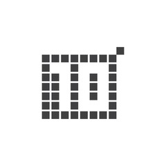 10 Year Anniversary Pixel Number Vector Template Design Illustration