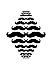 bart cool muster viele schnurrbarte mustache schnurrbart zeichen symbol rasieren wachsen lassen rasierer clipart logo design