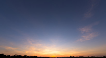Fototapeta na wymiar Sunset sky background