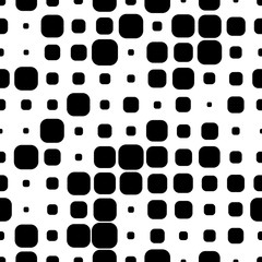 Halftone seamless abstract background with squares. Infinity geometric pattern. Vector illustration.    