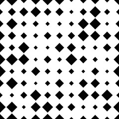Halftone seamless abstract background with rhombuses, squares. Infinity geometric pattern. Vector illustration.     