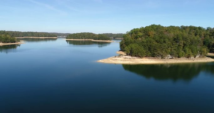 Wide Aerial, Daniel Boone National Forest Lake