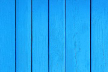 Obraz premium Blue wooden boards. Close-up. Background. Texture.