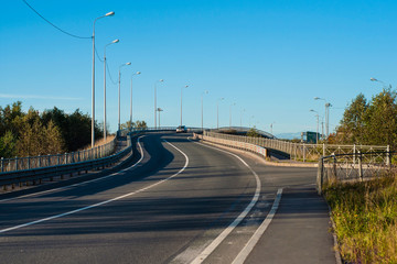 Fototapeta premium Highway in the city.