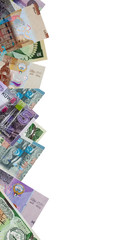 Frame of Kuwaiti Dinar Banknotes.