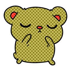 cartoon of a cute bear