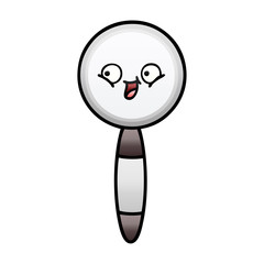 gradient shaded cartoon magnifying glass
